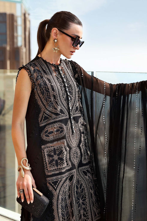 Maria B 3 Piece Embroidered Lawn Suit D-2608-B