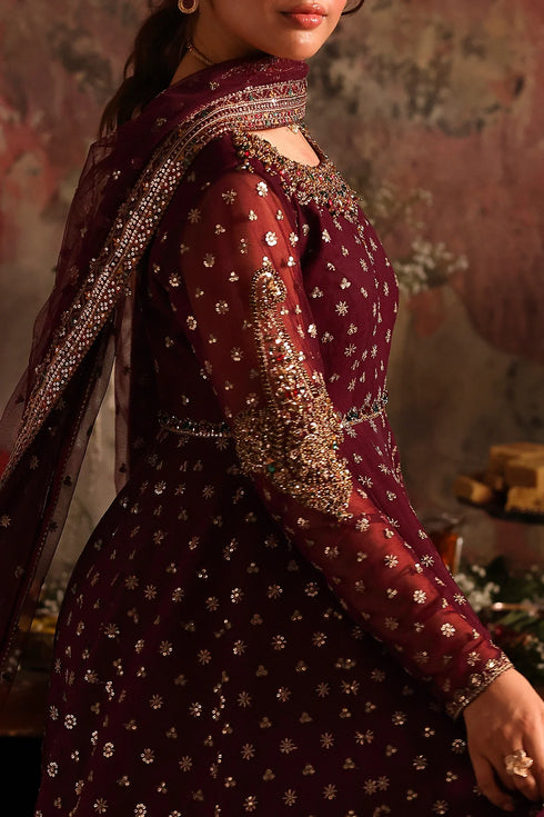 Charizma Embroidered Net Pishwas Suit STM-5-09