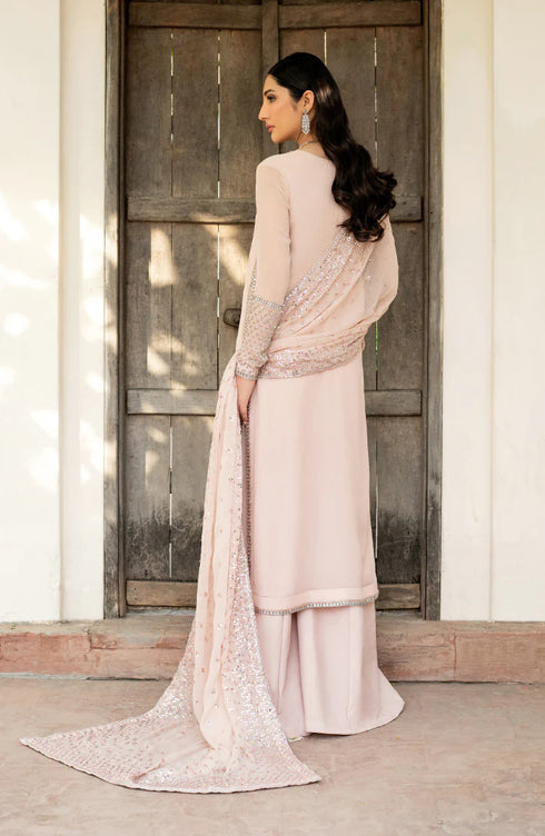 Zarif Embroidered Net Suit HW-02 LUNA