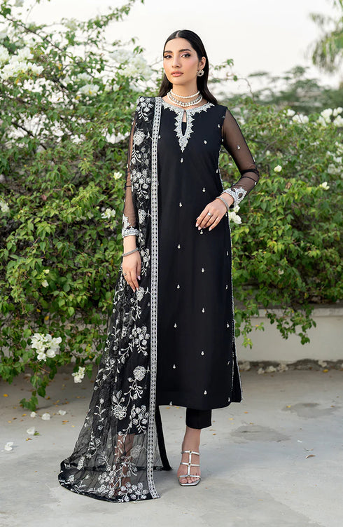 Zarif Embroidered Net Suit HW-05 CLARA