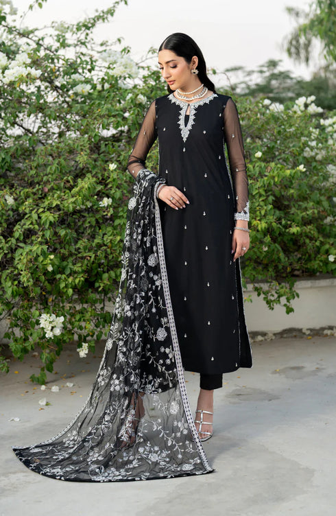 Zarif Embroidered Net Suit HW-05 CLARA