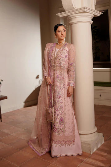 Maryams Embroidered Organza Suit Sunehri-ZEE-1914