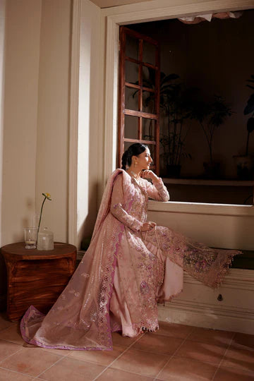 Maryams Embroidered Organza Suit Sunehri-ZEE-1914