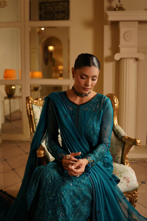 Maryams Embroidered Chiffon Suit Sanvi