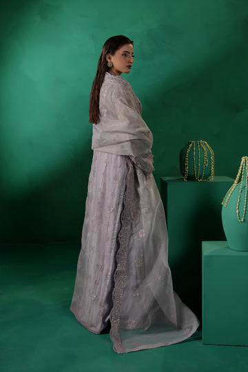 Maryams Embroidered Organza Suit MAHLEEN – TBR-8018