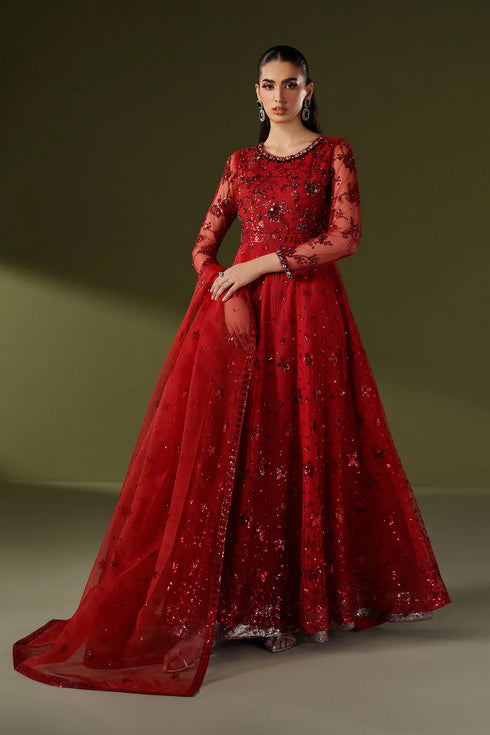 Alizeh Embroidered Net Suit AF-NHM-4060-Suffuse