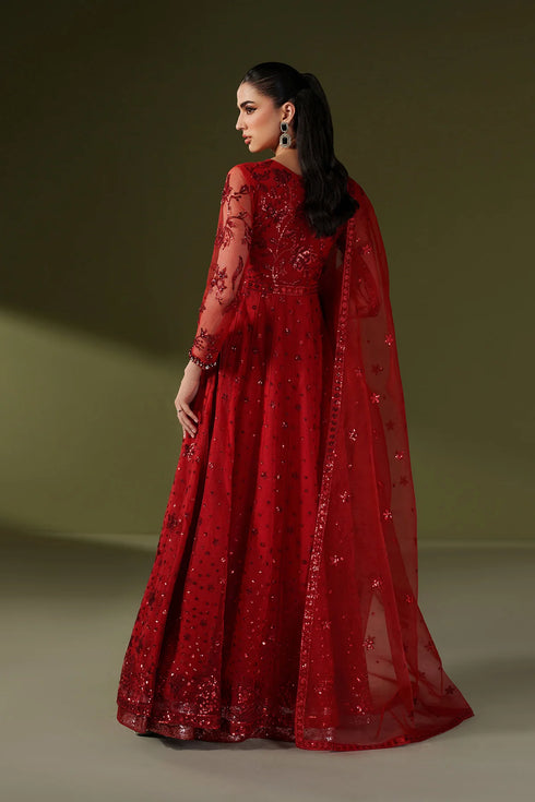Alizeh Embroidered Net Suit AF-NHM-4060-Suffuse