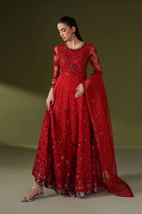 Alizeh Embroidered Net Suit AF-NHM-4060-Suffuse