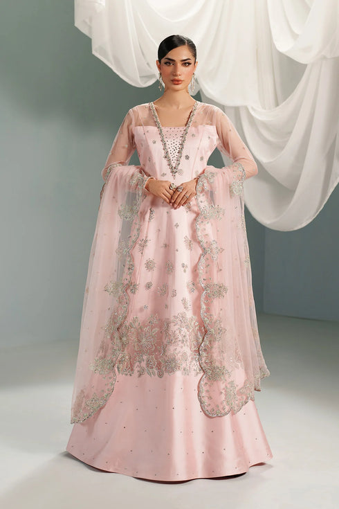 Alizeh Embroidered Net Suit AF-NHM-4061-Garnet