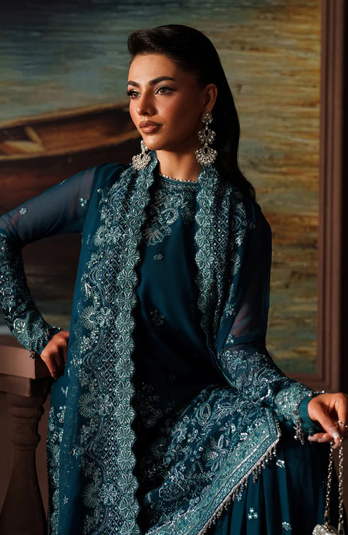 Zarif Embroidered Chiffon Suit ZRF-PRC-03 KATE