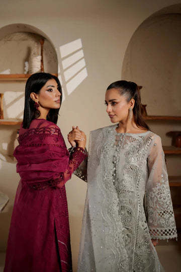 Maryams Embroidered Organza Suit SHELINA-NOR-1402