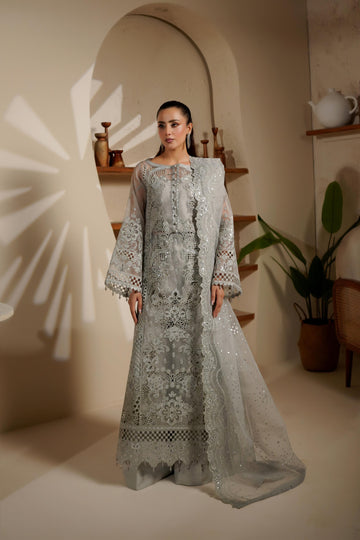 Maryams Embroidered Organza Suit SHELINA-NOR-1402