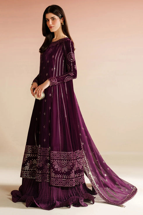 jazmin Embroidered Velvet Formal VVF D-1