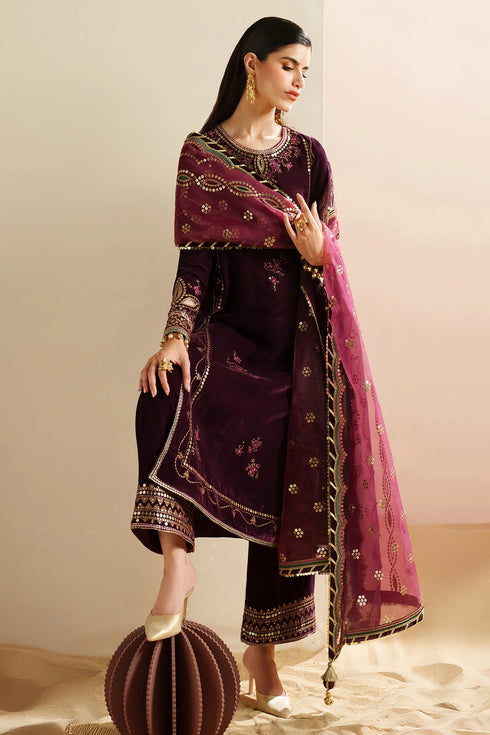 jazmin Embroidered Velvet Formal VVF D-4