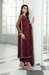 Zarif Embroidered Net Suit HW-04 SOLENA