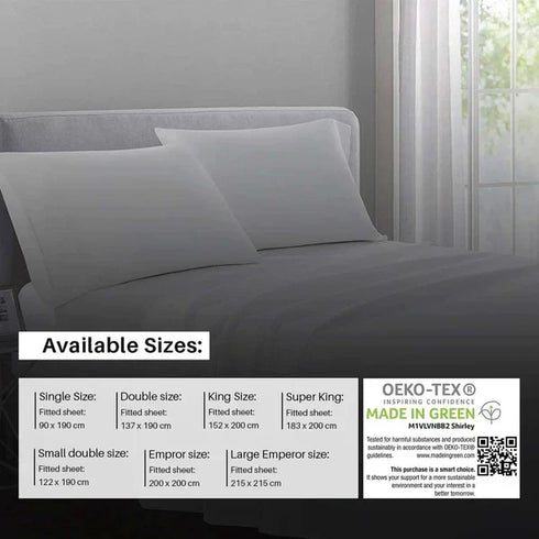 400 Thread Count Egyptian Cotton Extra Deep Fitted Sheets (40cm, White)