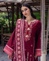 Mushq Embroidered Karandi Suit Emerald Glimmer
