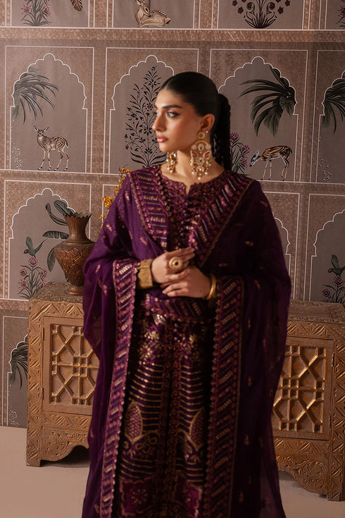Maryam N Maria Embroidered Chiffon 3 piece suit RAISA - MWU5688