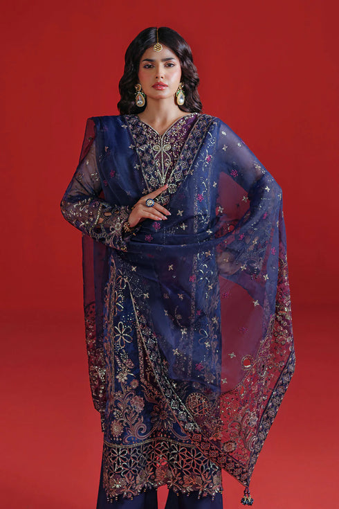 Ramsha Embroidered Organza Suit E-305