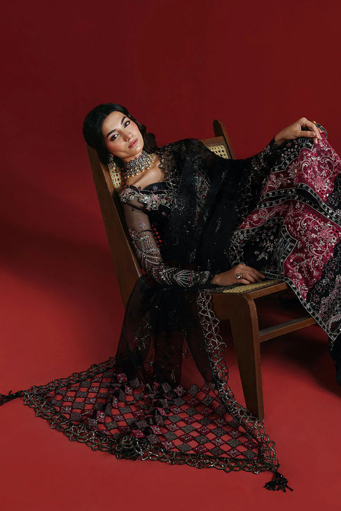 Ramsha Embroidered Organza Suit E-303