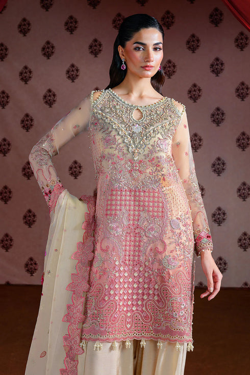 Ramsha Embroidered Organza Suit E-302