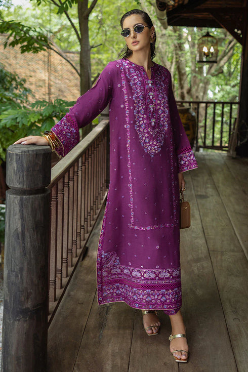 Mushq Embroidered Raw Silk Suit Avenelle