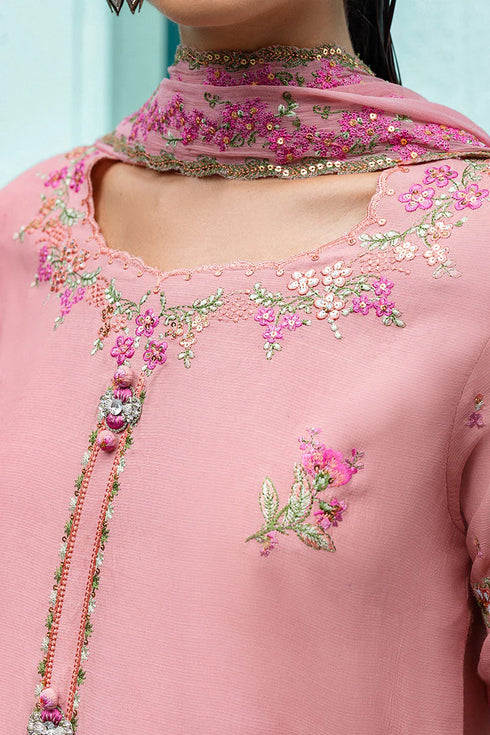 Mushq Embroidered Raw Silk Suit Elowen