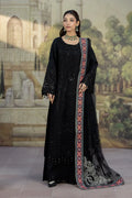 Imrozia Embroidered Organza Suit II-266 Siyah-e-Saba