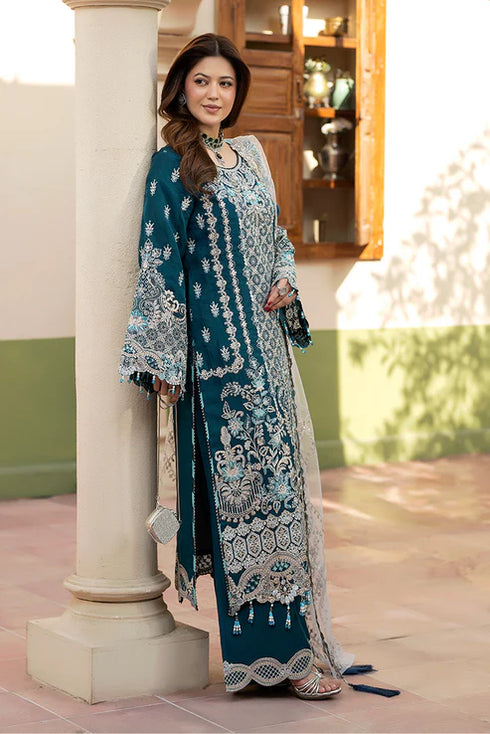 Imrozia Embroidered Organza Suit I-267 Zarqash