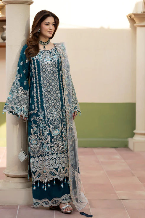 Imrozia Embroidered Organza Suit I-267 Zarqash