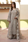 Imrozia Embroidered Organza Suit I-270 Samak