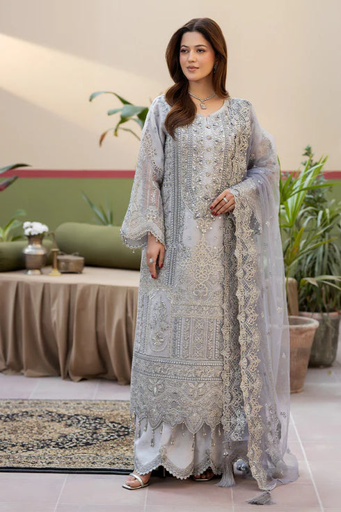 Imrozia Embroidered Organza Suit I-275 Safiyaan