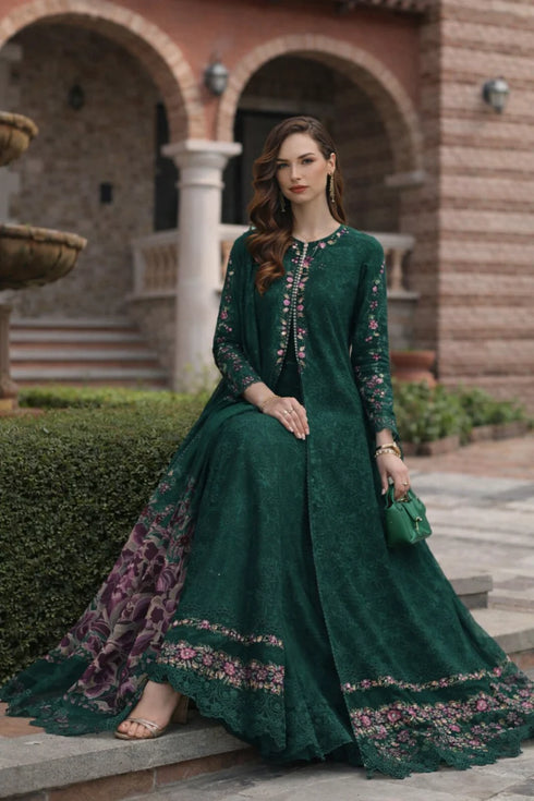 Noor By Saadi Asad Lawn 3 Piece Suit D1-A-Sorina