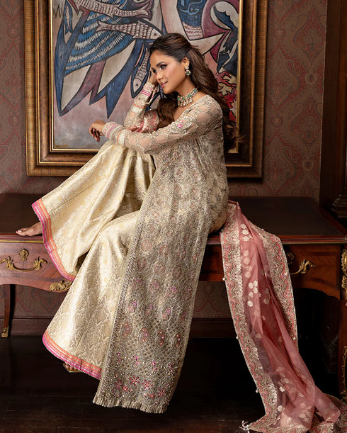 Mushq Embroidered sequined Net Suit Jhilmil
