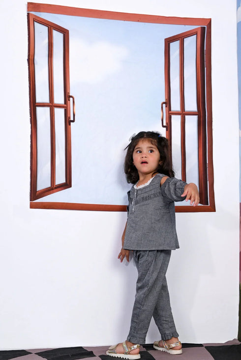 Mizaj Kids Chambrey 2 Piece suit MZJ-05