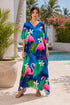 Women’s Plus Size Kaftan Maxi Dress – Bohemian Beach and Swimsuit Cover-Up for Summer Holidays