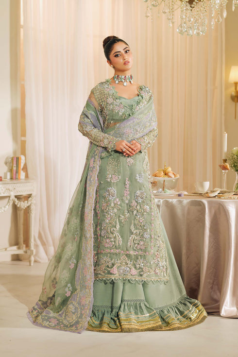 Maryam Hussain Embroidered Organza Suit Janan