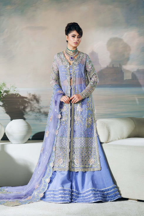 Maryam Hussain Embroidered Organza Suit Giya