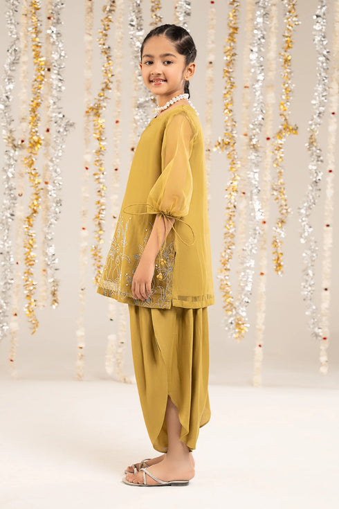 Maria B Kids 2 Piece Embellished Organza Suit MKS-EF26-10-Green