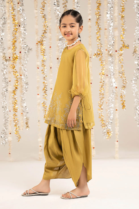 Maria B Kids 2 Piece Embellished Organza Suit MKS-EF26-10-Green