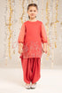 Maria B Kids 2 Piece Embellished Organza Suit MKS-EF26-10-Pink