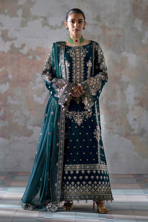 Emaan Adeel Embroidered Velvet Suit Meher