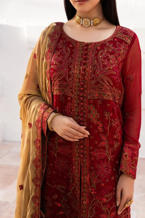 Maryam N Maria Embroidered Chiffon 3 piece suit KESHET - MWU5682