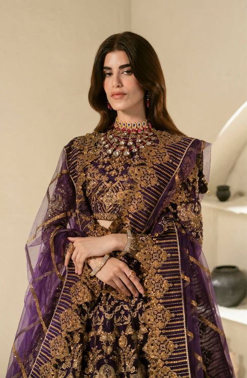 Maryam N Maria Embroidered Organza 3 piece suit Nour-MW23-538