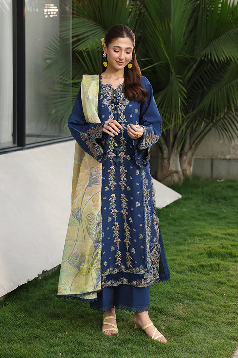 Rang Rasiya Embroidered Lawn suit Mina