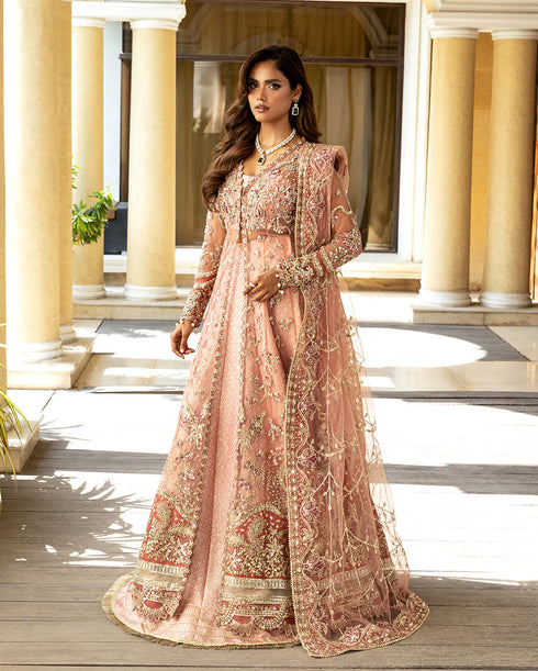 Mushq Embroidered sequined Net Suit Naina