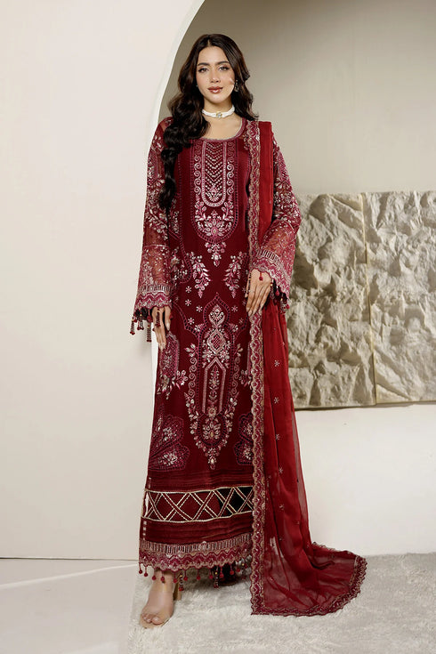 Maryams Embroidered Chiffon Suit A-12001