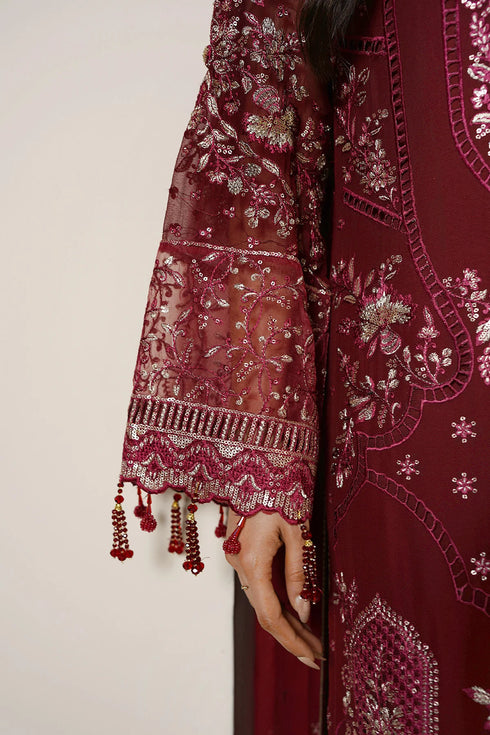 Maryams Embroidered Chiffon Suit A-12001