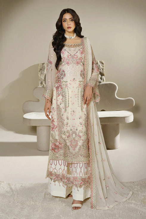 Maryams Embroidered Chiffon Suit A-12006