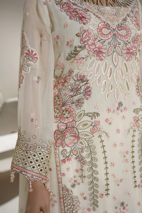 Maryams Embroidered Chiffon Suit A-12006
